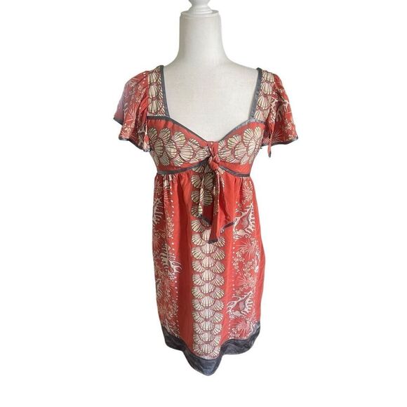 Nanette Lepore 100% Silk Printed Mini Dress – Size 6 - Picture 1 of 7